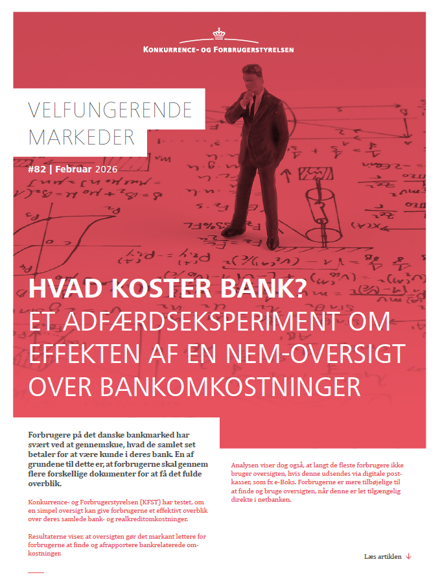 Hvad koster bank? Et adfærdseksperiment om effekten af en nem-oversigt over bankomkostninger