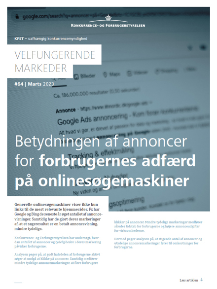 Betydningen af annoncer for forbrugernes adfærd på onlinesøgemaskiner