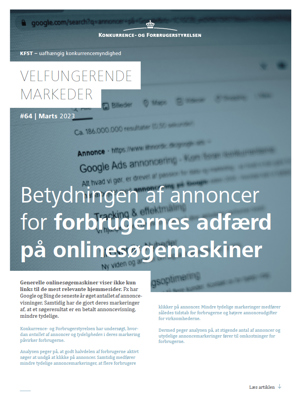 Artikelforside: Betydningen af annoncer for forbrugernes adfærd på onlinesøgemaskiner
