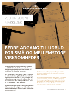 Bedre adgang til udbud for små og mellemstore virksomheder