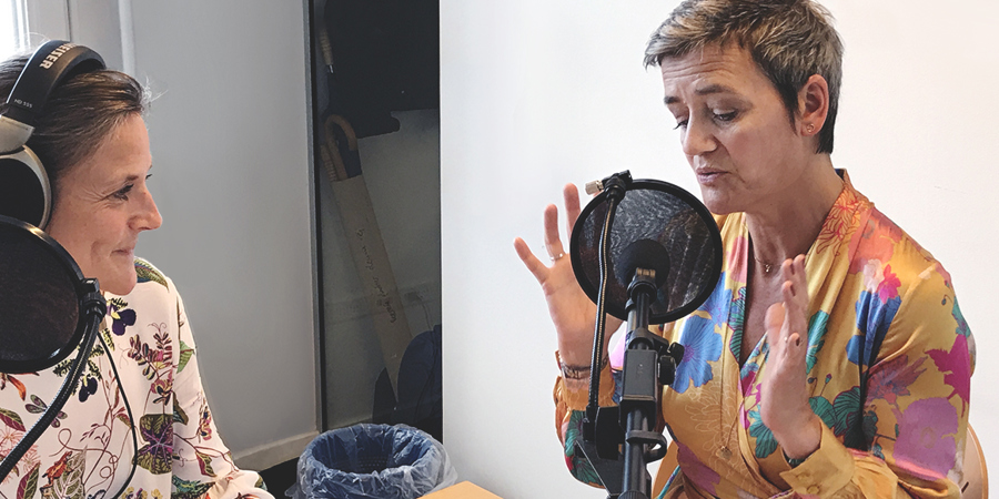 Margrthe Vestager podcast om konkurrence i internationalt perspektiv