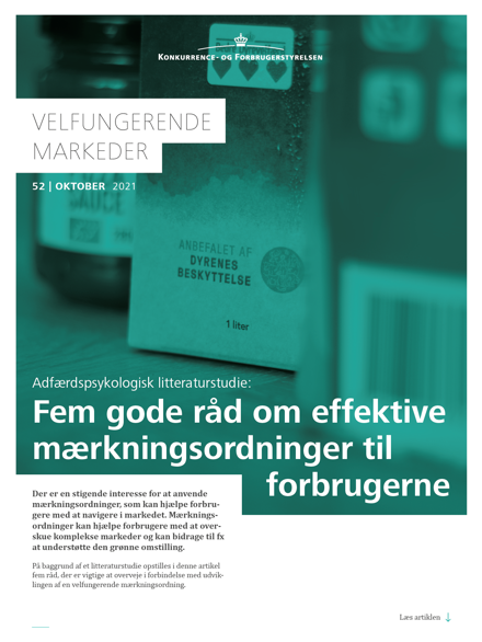  Fem gode råd om effektive mærkningsordninger til forbrugerne