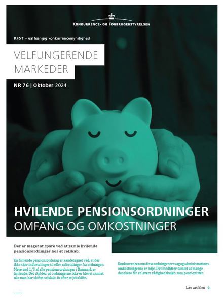 Hvilende pensionsordninger - omfang og omkostninger